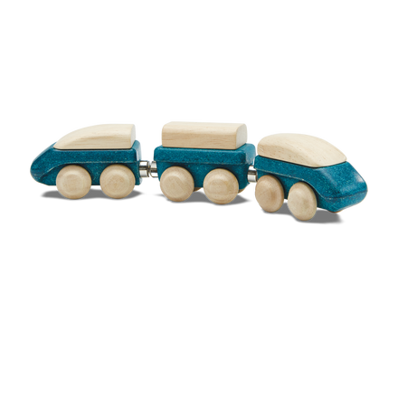 Plantoys Hybrid Train Blauw